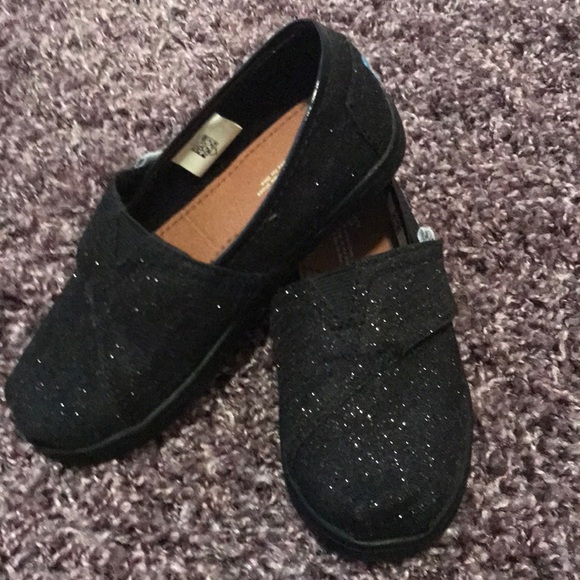 girls black sparkle shoes